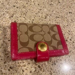 Pink Coach Wallet